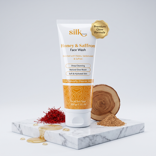 Silk Beauty Honey & Saffron Face Wash - 100g