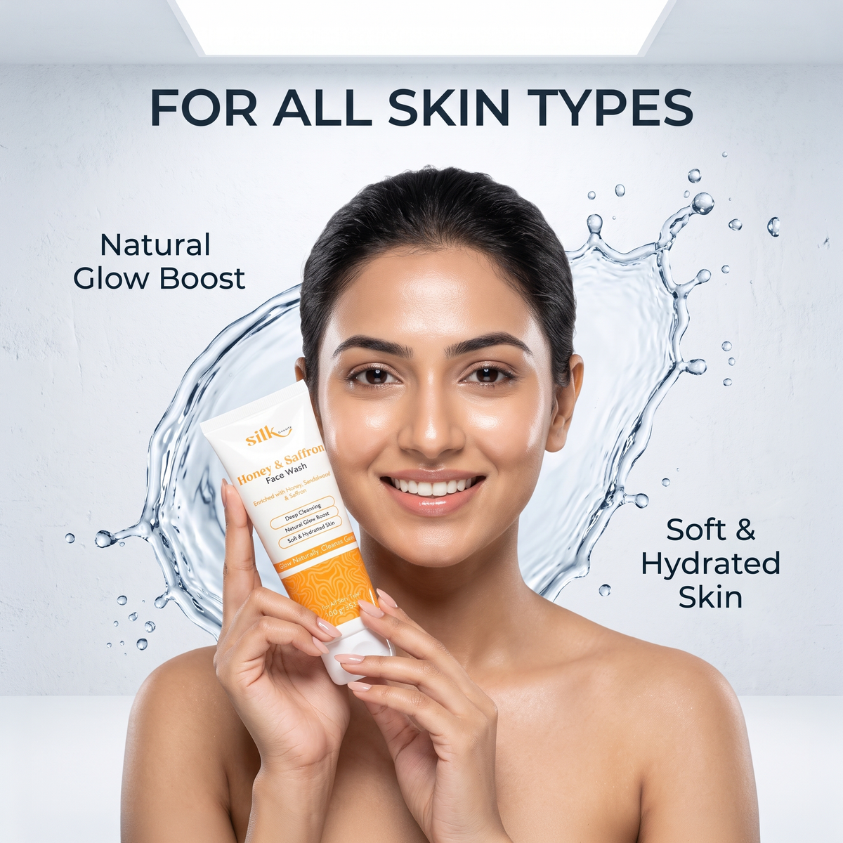 Silk Beauty Honey & Saffron Face Wash - 100g