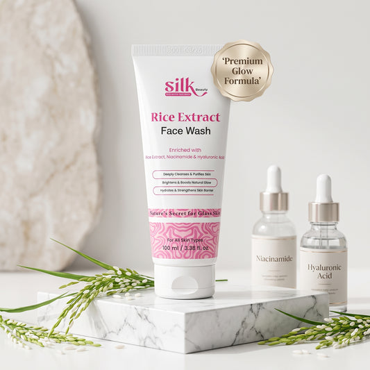 Silk Beauty Rice Extract Face Wash for Glass Skin – 100ml